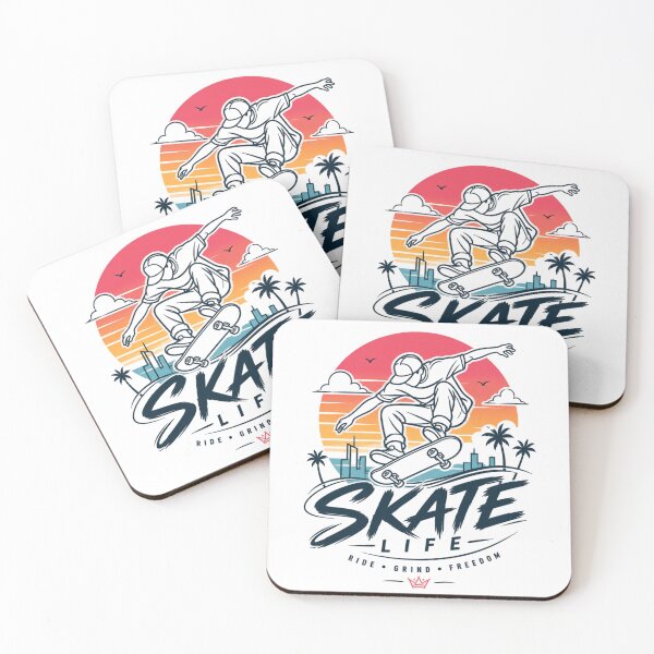 Item preview, Skate Life – Retro Skateboarding Sunset Design designed and sold by Newthingzy.