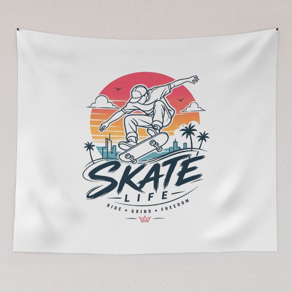 Item preview, Skate Life – Retro Skateboarding Sunset Design designed and sold by Newthingzy.