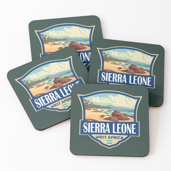 Item preview, Sierra Leone Illustration Retro Badge designed and sold by KrisSidDesigns.