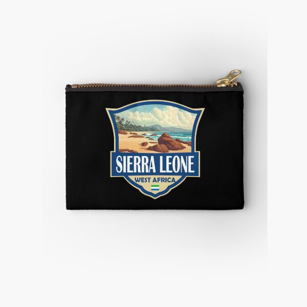 Item preview, Sierra Leone Illustration Retro Badge designed and sold by KrisSidDesigns.