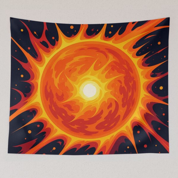 Item preview, Abstract Cosmic Sun Explosion designed and sold by Creative_Canvas.
