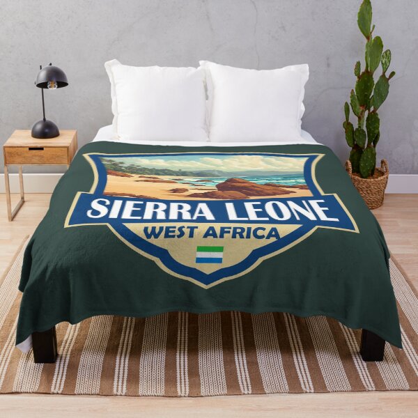 Item preview, Sierra Leone Illustration Retro Badge designed and sold by KrisSidDesigns.