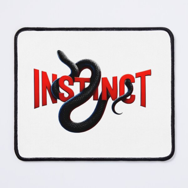 Item preview, Instinct Snake Logo Dark Streetwear Gothic Typography With Serpent Illustration designed and sold by Peac7e.