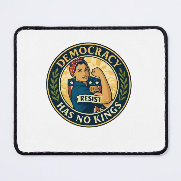 Item preview, Democracy Has No King Badge designed and sold by SiarheiYur.