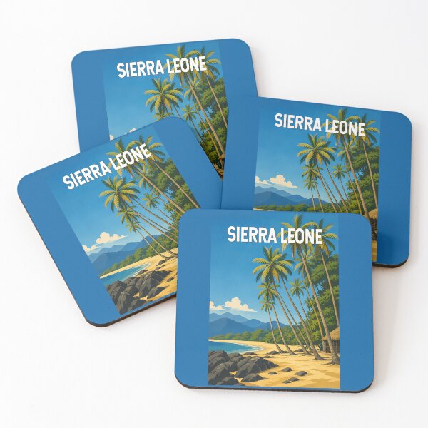 Item preview, Sierra Leone Illustration Travel Art Vintage designed and sold by KrisSidDesigns.