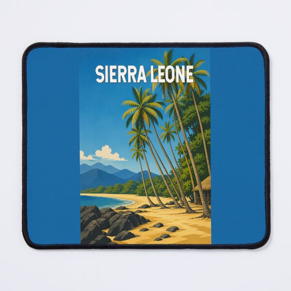 Item preview, Sierra Leone Illustration Travel Art Vintage designed and sold by KrisSidDesigns.
