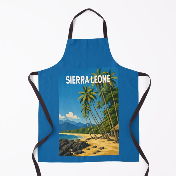 Item preview, Sierra Leone Illustration Travel Art Vintage designed and sold by KrisSidDesigns.