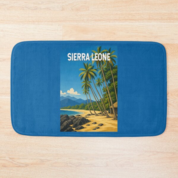 Item preview, Sierra Leone Illustration Travel Art Vintage designed and sold by KrisSidDesigns.