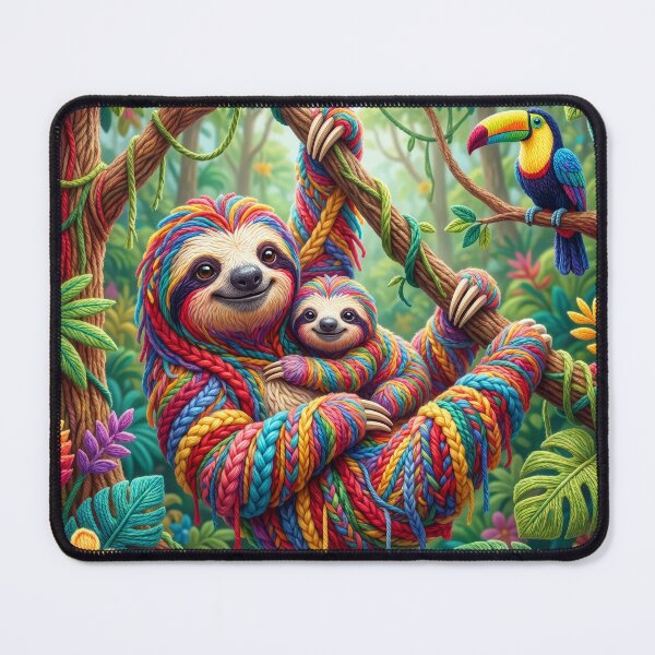 Item preview, Yarn Sloth and Yarn Baby With Yarn Toucan designed and sold by Tridentulus.