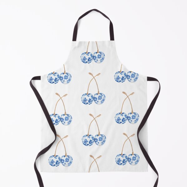 Item preview, Blue & White Porcelain Cherries – Watercolor Still Life designed and sold by Piret Victoria Ribas.