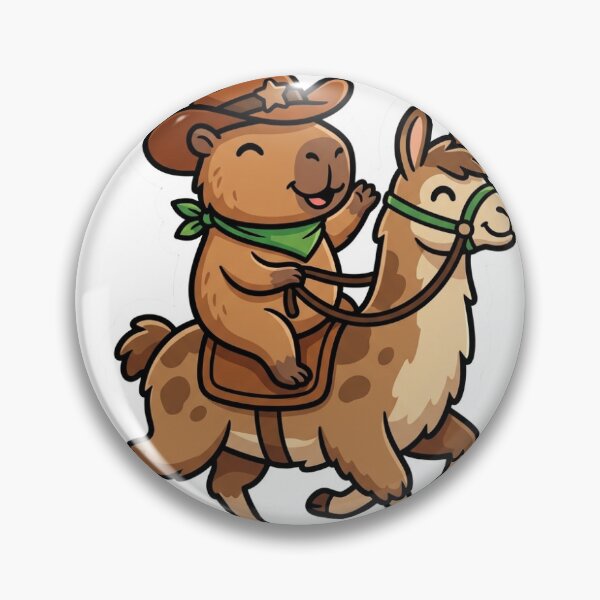 Item preview, Equestrian Capybara Riding a Llama designed and sold by LambeLab.