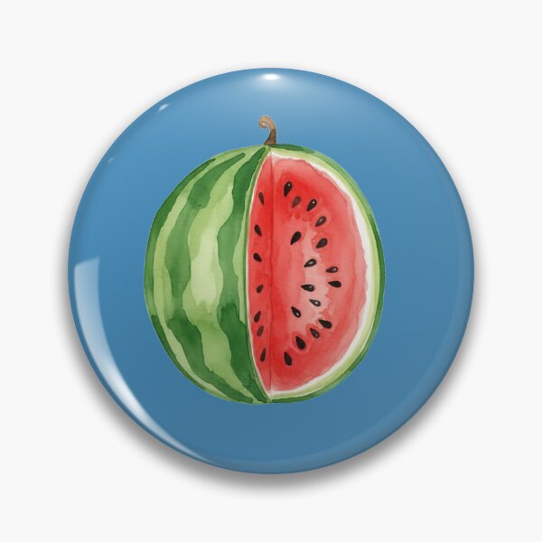 Item preview, Watermelon Half Watercolor Summer Fruit Illustration designed and sold by bosamji.