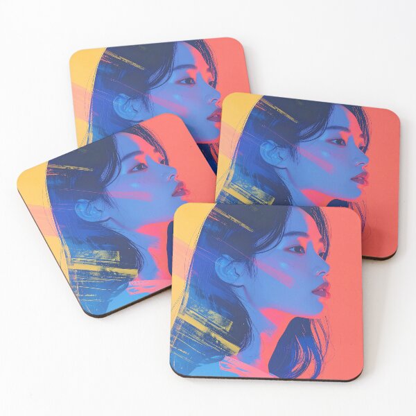Item preview, Vibrant Pop Art Woman Side Profile designed and sold by BetweenForms.