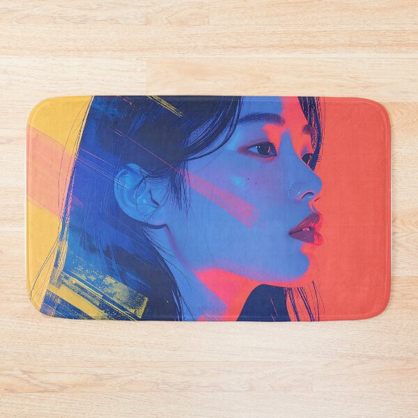 Item preview, Vibrant Pop Art Woman Side Profile designed and sold by BetweenForms.