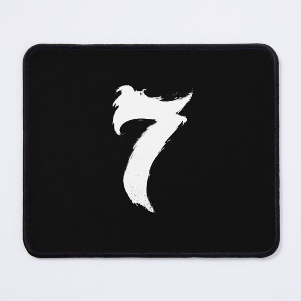 Item preview, Ink brush stroke sign symbol number seven 7 127sm designed and sold by 127sm.