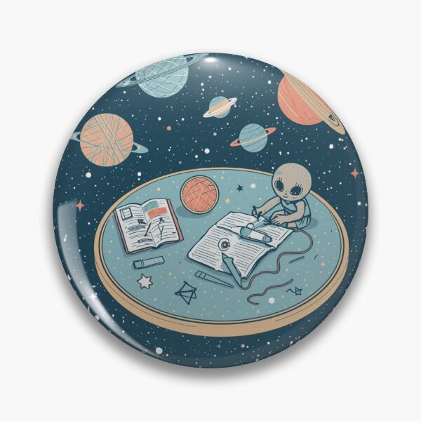 Item preview, Cute Alien Study Club Cosmic Aesthetic Design designed and sold by PrintologyAura.