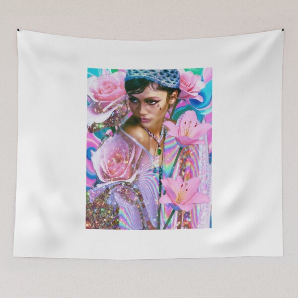 Item preview, Ethereal Zendaya Glitter & Lilies Pop Art designed and sold by y2kponyclub.