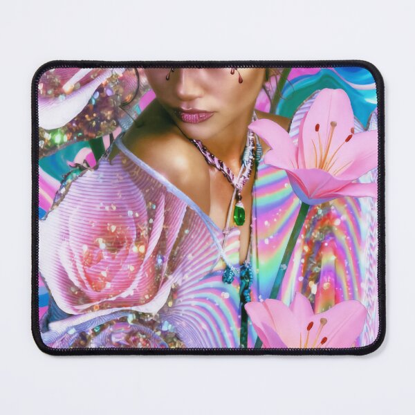 Item preview, Ethereal Zendaya Glitter & Lilies Pop Art designed and sold by y2kponyclub.