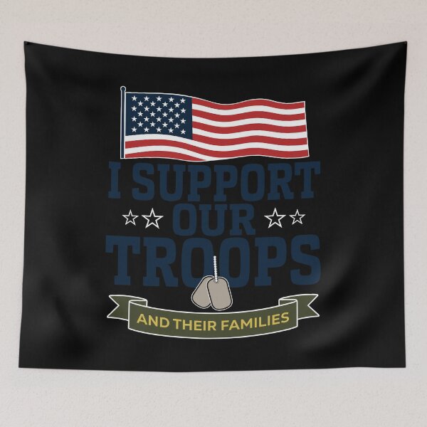 Item preview, I Support Our Troops And Their Families designed and sold by moabeArtistic.