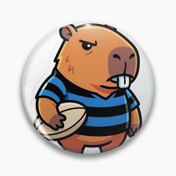 Item preview, Rugby Capybara Running with the Ball designed and sold by LambeLab.