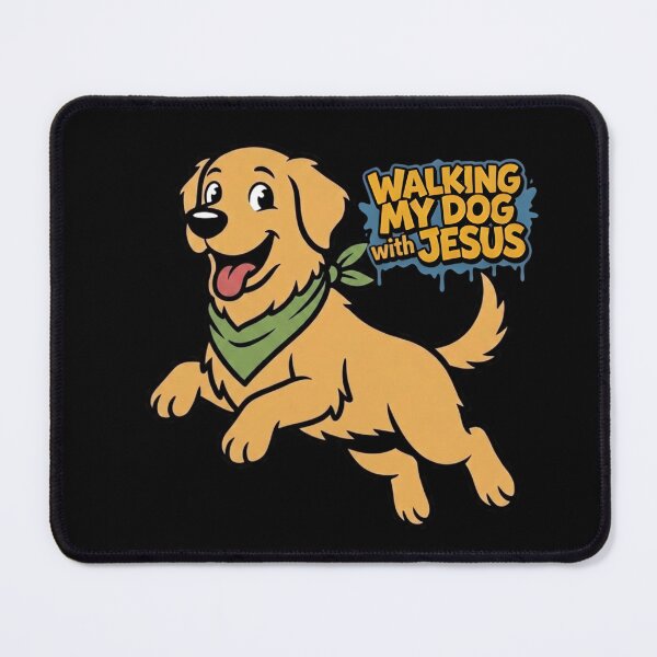 Item preview, Walking My Dog with Jesus Shirt – Funny Christian Dog Lover Cute Faith Tee designed and sold by ArtsBorn2Create.