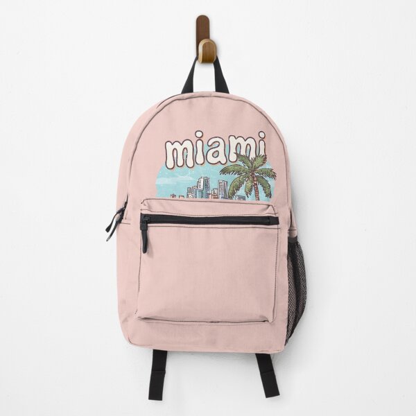 Item preview, Miami Cute Beach Skyline Colorful Cityscape Palm Tree designed and sold by HowToCanadian.