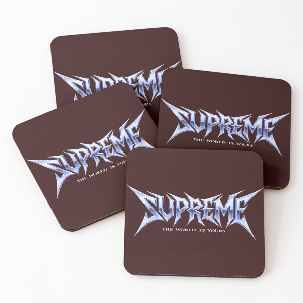 Item preview, Supreme Metal Style Logo Heavy Gothic Chrome Typography Streetwear Inspired Design designed and sold by Peac7e.