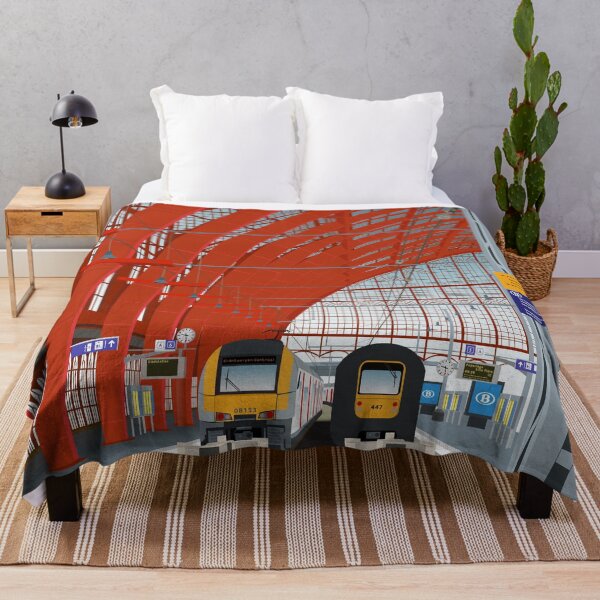 Item preview, Antwerp Central Railway station vector drawing designed and sold by MossOfTheForest.