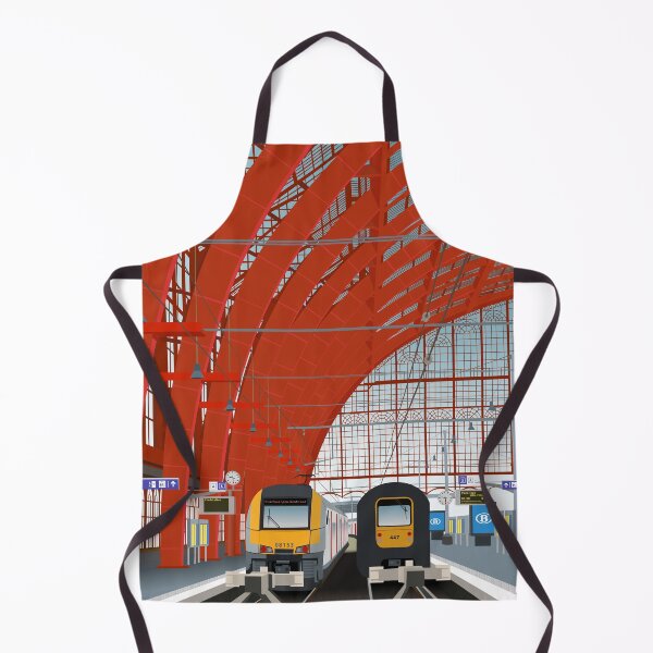 Item preview, Antwerp Central Railway station vector drawing designed and sold by MossOfTheForest.