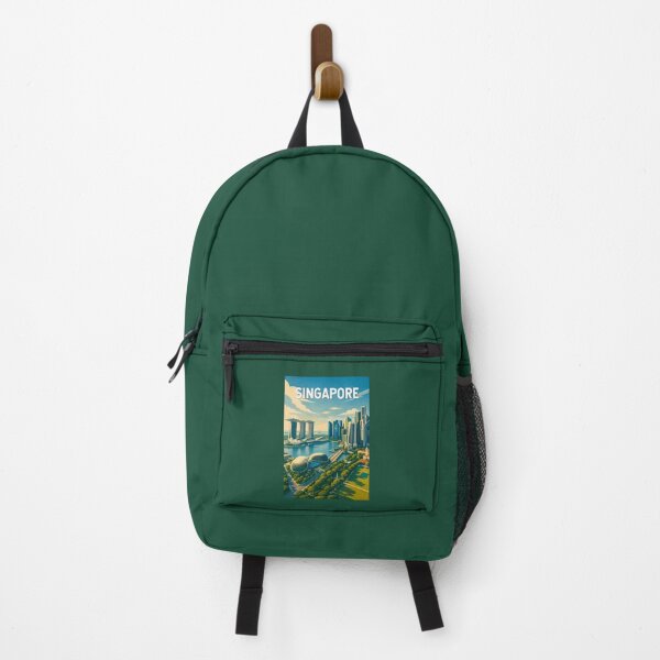 Item preview, Singapore Illustration Travel Art Vintage designed and sold by KrisSidDesigns.