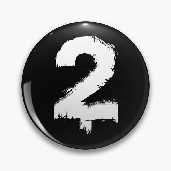 Item preview, Ink brush stroke sign symbol number two 2 127sm designed and sold by 127sm.