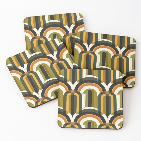 Item preview, Retro Geometric Arch Pattern designed and sold by MegaNovaArt.