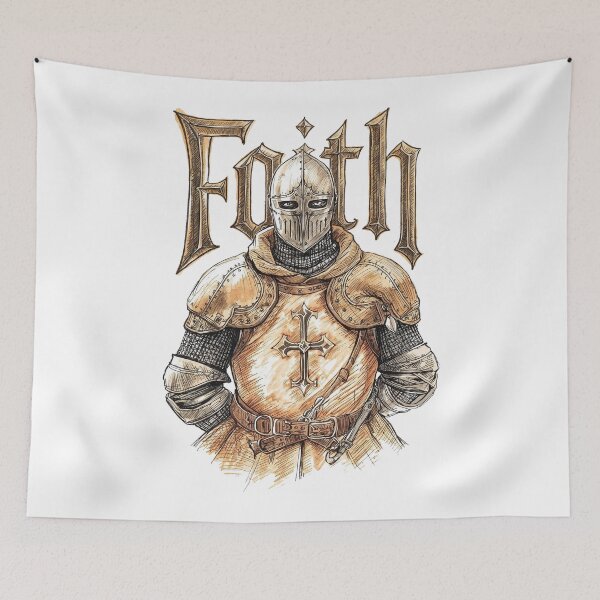 Item preview, Medieval Faith Crusader - Streetwear designed and sold by Dhenin Studio.