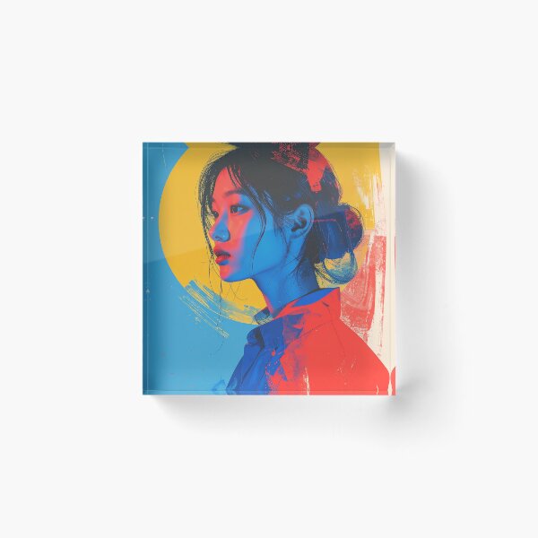 Item preview, Abstract Colorful Female Portrait Pop Style designed and sold by BetweenForms.
