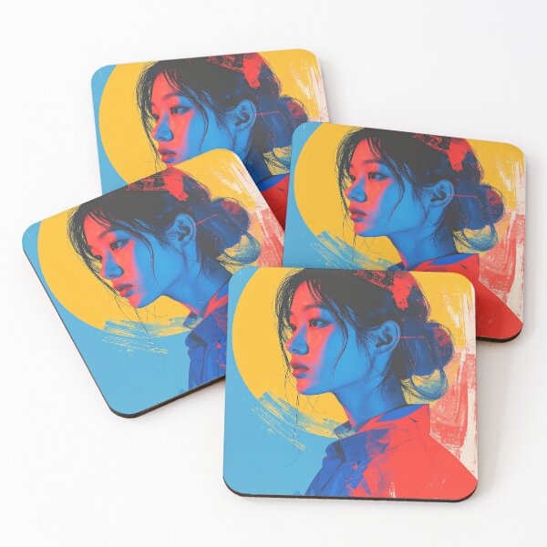 Item preview, Abstract Colorful Female Portrait Pop Style designed and sold by BetweenForms.