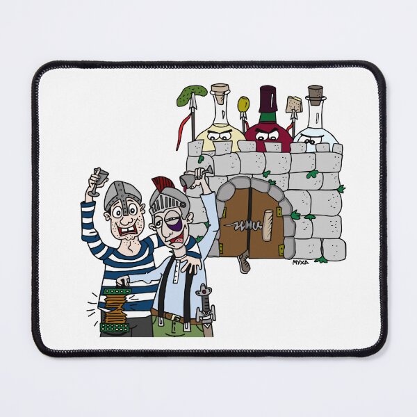 Item preview, Storming the Spirit Fortress - Funny Medieval Drinking Art designed and sold by MyxaART.