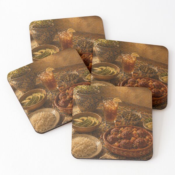 Item preview, Cuban Picadillo Meatballs — Rustic Table Still Life designed and sold by Robert Meyers-Lussier.