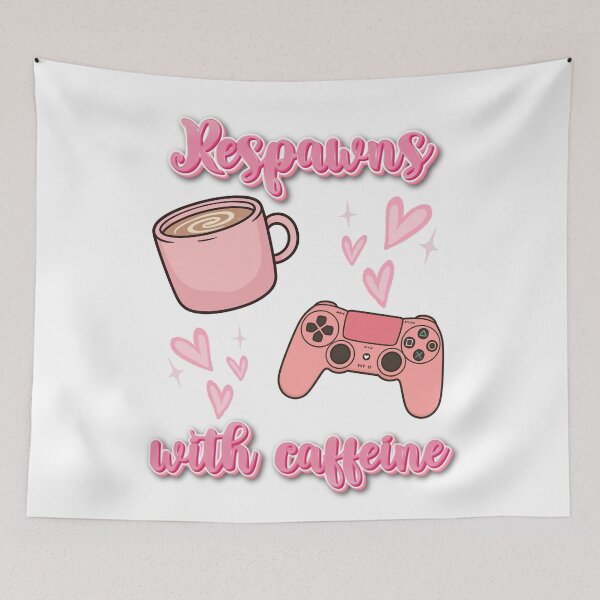 Item preview, Respawns with Caffeine Cute Gamer Girl Design designed and sold by girlgamerstudio.