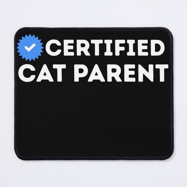 Item preview, Certified Cat Parent Badge designed and sold by kestey.