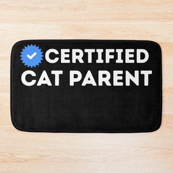 Item preview, Certified Cat Parent Badge designed and sold by kestey.
