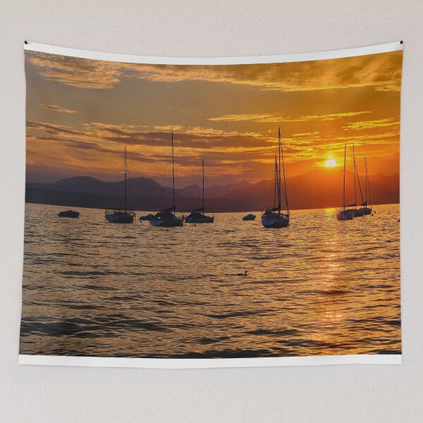 Item preview, Golden Sunset at Bardolino on Lake Garda designed and sold by Violaman.