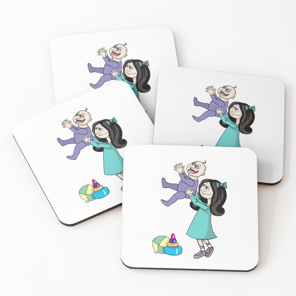 Item preview, Best Friends Forever - Siblings Playing Illustration designed and sold by MyxaART.