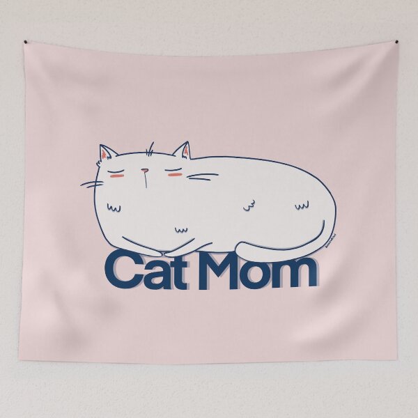 Item preview, Cat Mom - Cute Whimsical Sleeping Cat Illustration designed and sold by BeeandKiwi.