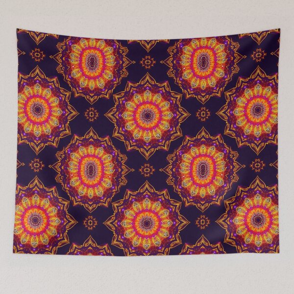 Item preview, Intricate Symmetrical Mandala Kaleidoscope Hypnotic Geometric Ornamental Art designed and sold by Good Vibes .