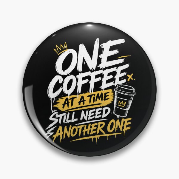 Aperçu de l'œuvre T-shirt humoristique chrétien sur le thème du café – Un café à la fois, style streetwear. créée et vendue par ArtsBorn2Create.