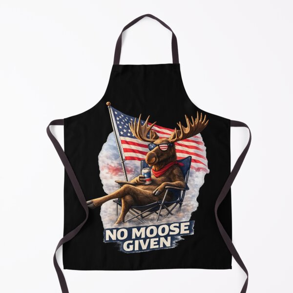 Item preview, No Moose Given Patriotic Moose designed and sold by FREENATION2026.