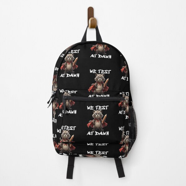 Item preview, We Test At Dawn Funny Raccoon Test Day designed and sold by TheEndDesign.