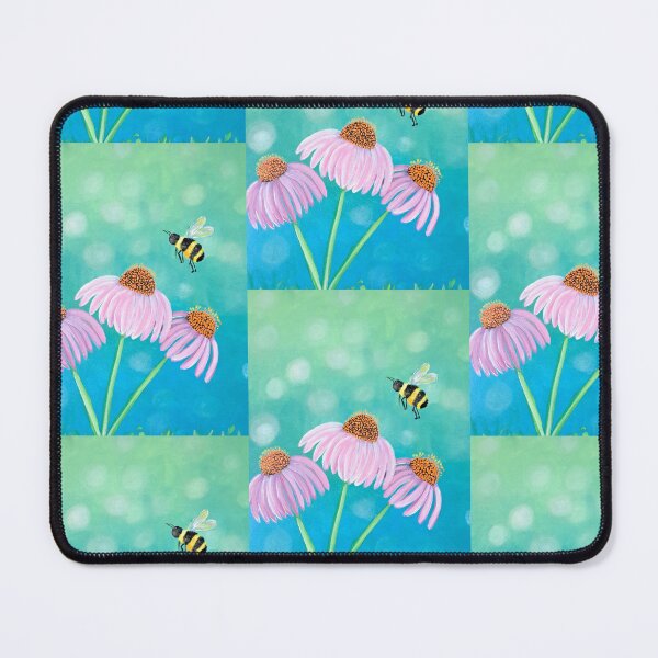 Item preview, The Bee & Coneflowers designed and sold by Art Mill Collective.