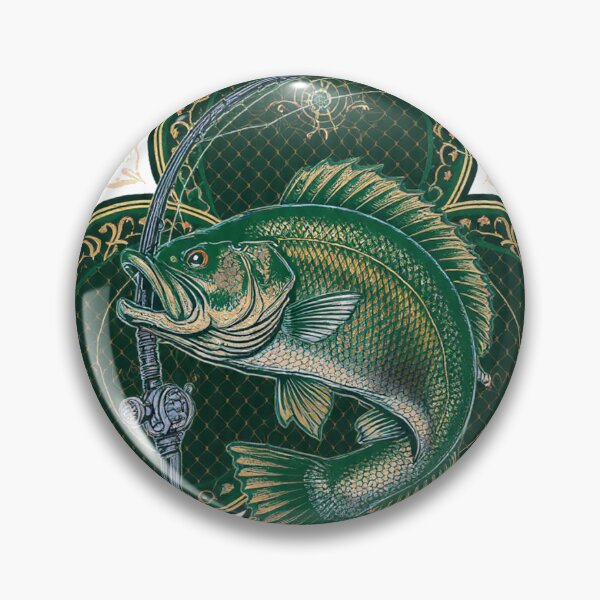 Item preview, Fishing Dad Trophy Tactician Funny Bass Fish Emblem Gift designed and sold by YMLux.