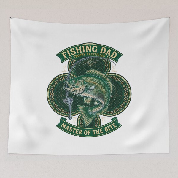 Item preview, Fishing Dad Trophy Tactician Funny Bass Fish Emblem Gift designed and sold by YMLux.